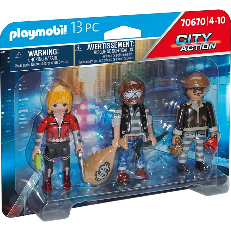 Playmobil City Action 70670 'Figurenset Ganoven', 13 Teile, ab 4 Jahren – Bild 1
