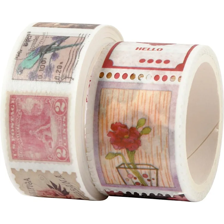 Creativ Company Washi Tape, L: 3+5 m, B: 20+25 mm, 2 Rolle/ 1 Pck.
