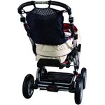 Sunnybaby 19175 - Einkaufsnetz, Universalnetz für Kinderwagen & Sportwagen, mit praktischem Sichtschutz/Innenfutter, universeller Ankerverschluß - Farbe: marine