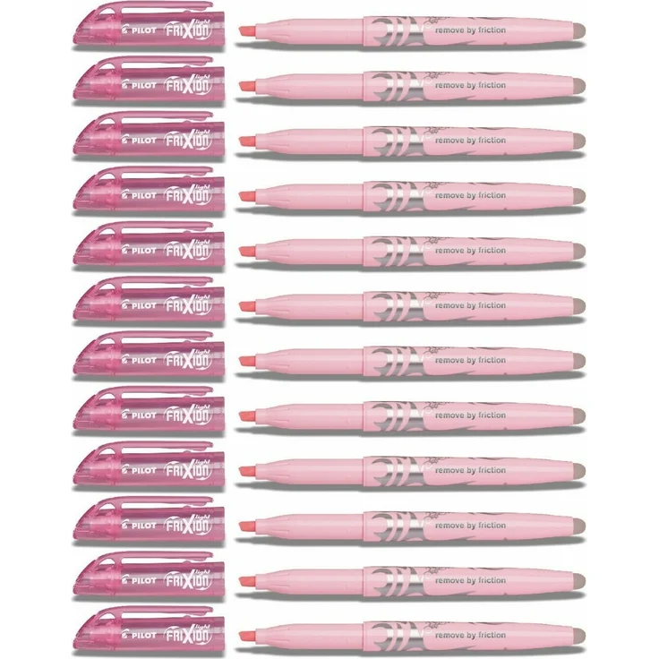 Pilot Frixion Light Soft Textmarker pastellpink - 12er-Set – Bild 1