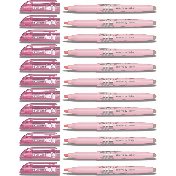 Pilot Frixion Light Soft Textmarker pastellpink - 12er-Set