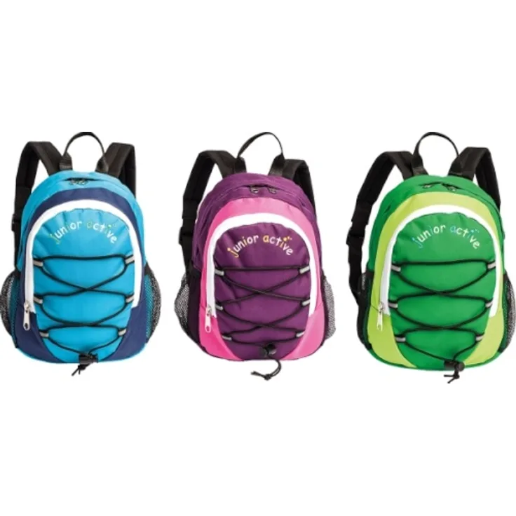 Kinderrucksack junior active sortiert aus Polyester