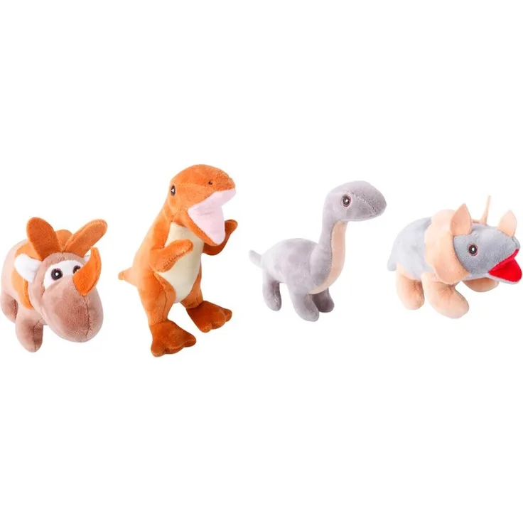 Plüsch Dinosaurier 17 cm, 4-fach sortiert, 1x Stück, zufällige Auswahl
