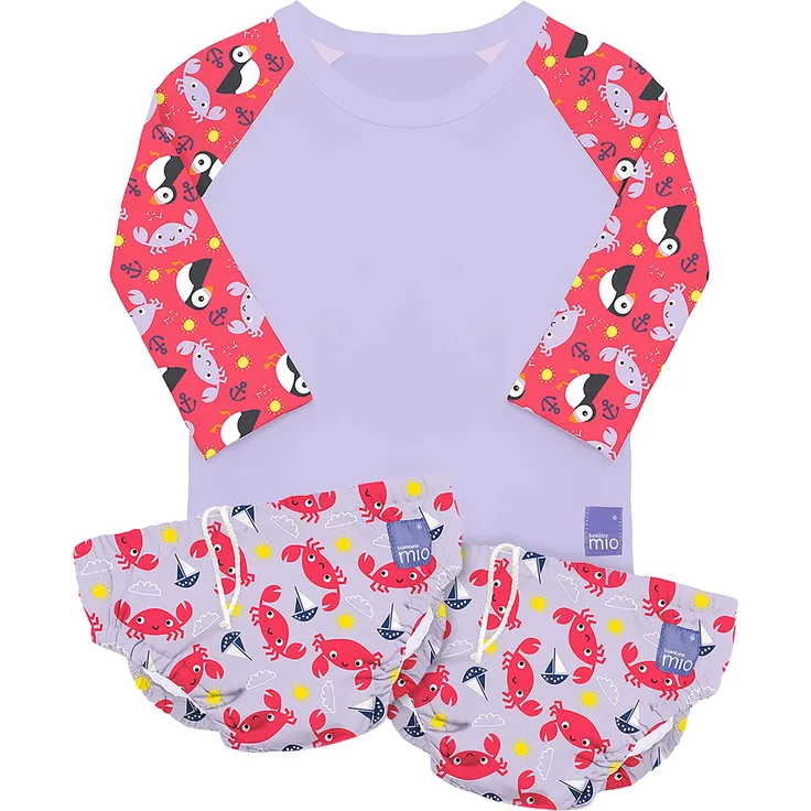 Bambino Mio, Schwimm Set, Schwimmshirt und Schwimmwindel Kombi