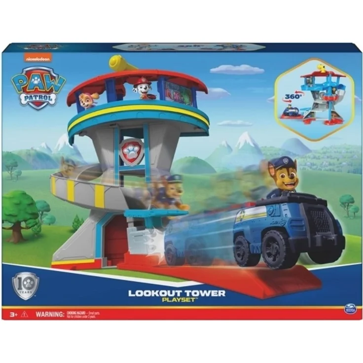 PAW Patrol Lookout Tower Playset with Toy Car Launcher 2 Chase Action Figures Chase’s Police Cruiser and Accessories Kids Toys for Ages 3 and up – Bild 1