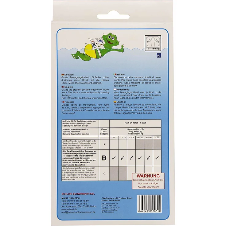 Schlori 'Schwimmkissen', 26 x 16 x 2 cm, geeignet von 11 kg bis 60 kg – Bild 4
