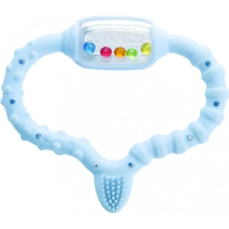 CURAPROX baby Beißring 0 - 24 Monate in blau