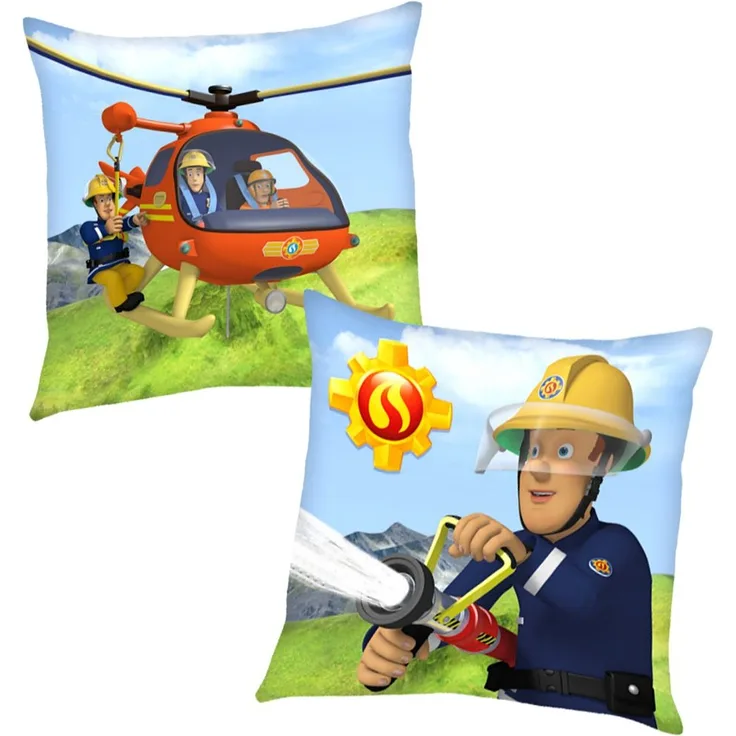 Feuerwehrmann Sam Helikopter Kissen 40 x 40 cm