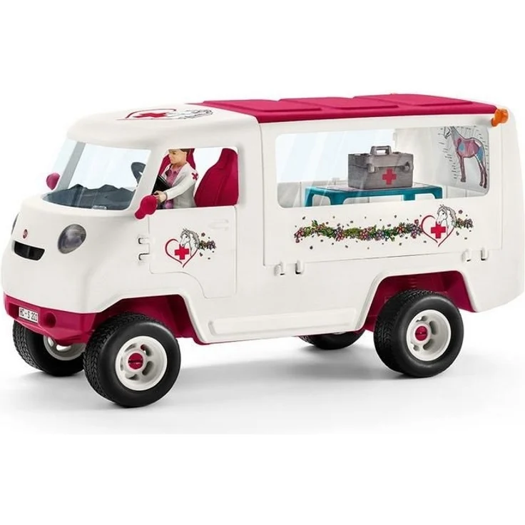 Schleich 'Horse Club' 42370 Mobile Tierärztin mit Hannoveraner Fohlen, ab 5 Jahren - Preisvergleich – Bild 3