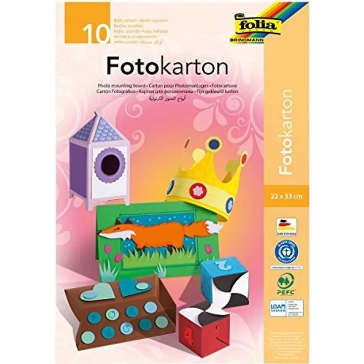 Fotokarton Mappe 22x32cm 10 B