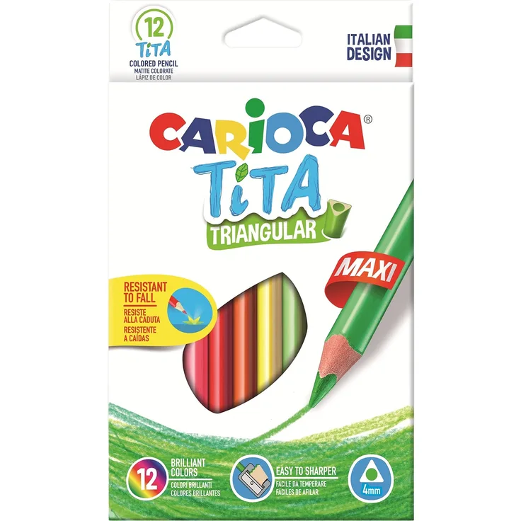 Carioca - a52704512 Farbstifte, 12 Stück, mehrfarbig