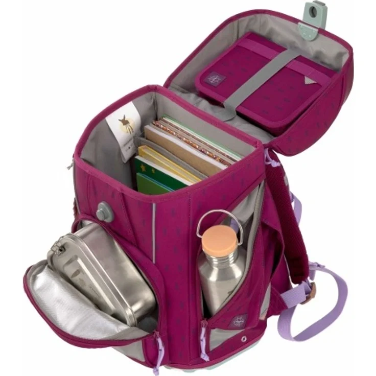 LÄSSIG Schulranzen Set Unique Boxy 7-teilig "Speckles Berry" – Bild 7