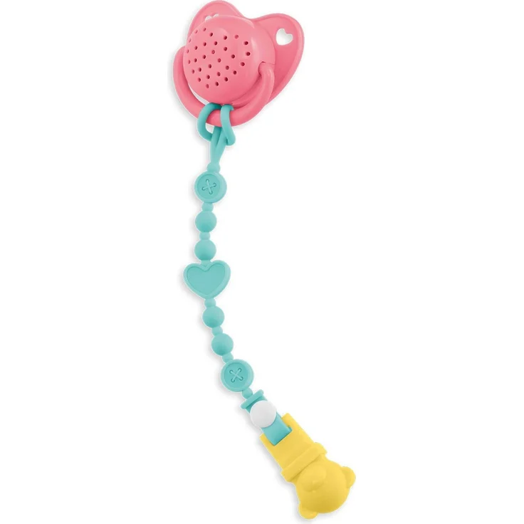 Corolle 9000141400 - Schnuller mit 15 Sounds und Schnullerkette, für alle 36cm Babypuppen, Puppenzubehör, ab 3 Jahren