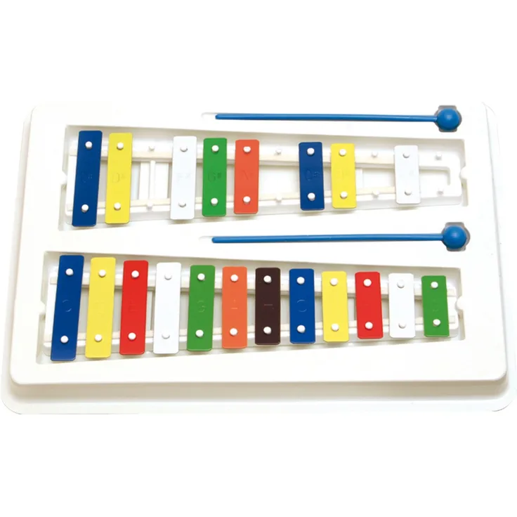 Metallophon, 20 bunte Klangplatten