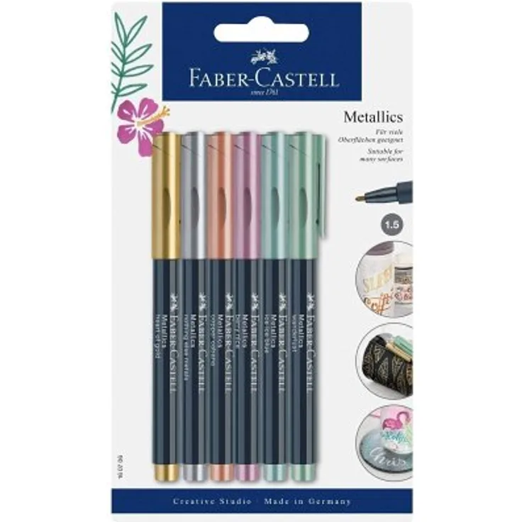 Metallics Marker 6er Kartonetui