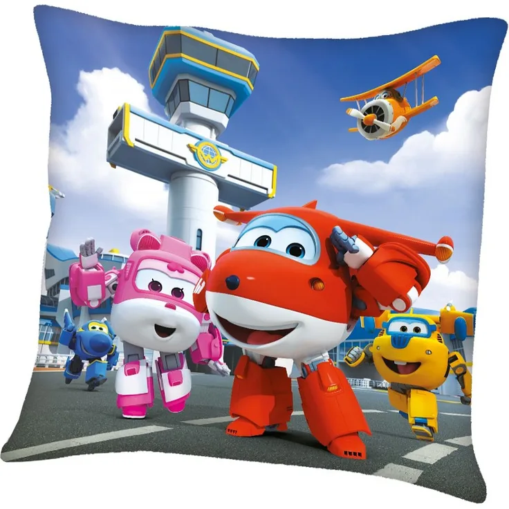 Super Wings Flughafen Kissen 40 x 40 cm