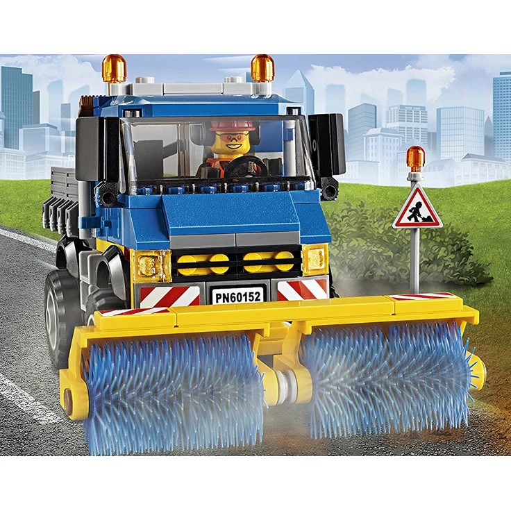 LEGO City 60152 - Straßenreiniger und Bagger, Bausteinspielzeug – Bild 8