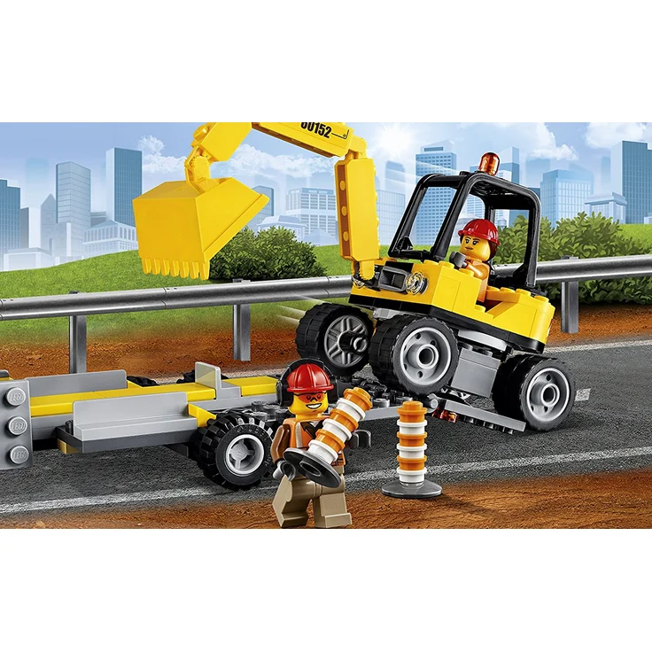 LEGO City 60152 - Straßenreiniger und Bagger, Bausteinspielzeug – Bild 6
