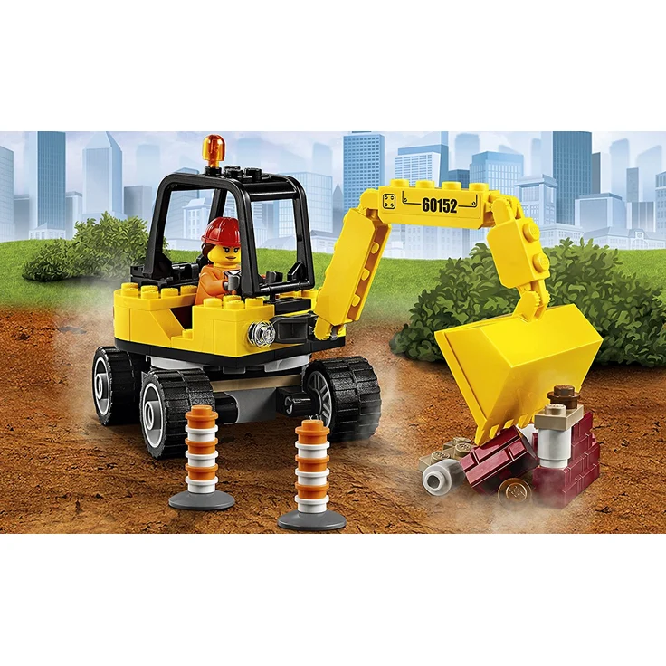 LEGO City 60152 - Straßenreiniger und Bagger, Bausteinspielzeug – Bild 7