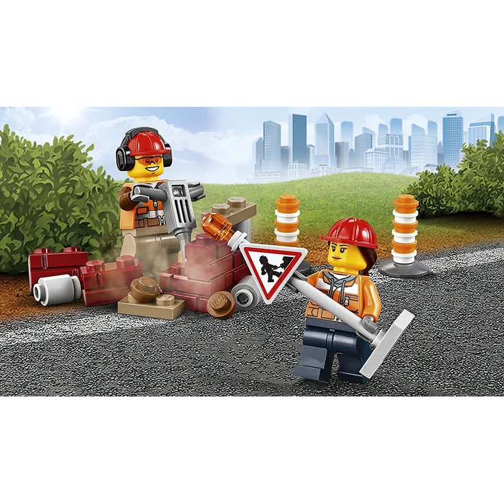 LEGO City 60152 - Straßenreiniger und Bagger, Bausteinspielzeug – Bild 9