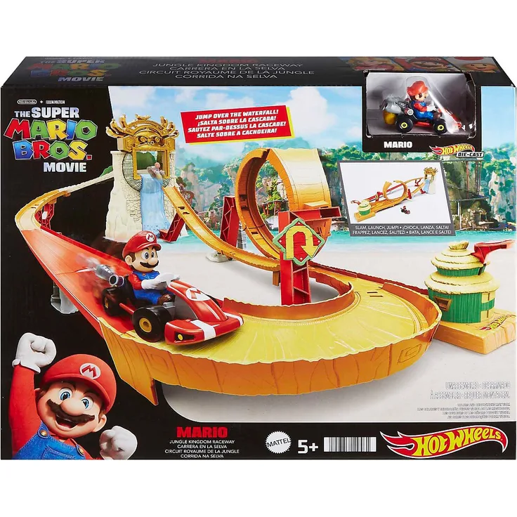 Mattel - Hot Wheels Mario Kart Kong Island Track Set