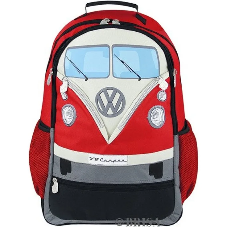 VW Bulli Rucksack rot - VENTO 0042