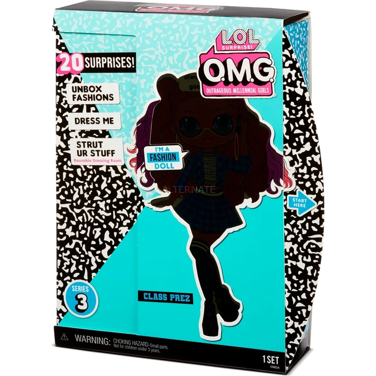 L.O.L. Surprise 'OMG Series 3 - Class Prez' Modepuppe, mit 20 Überraschungen, ab 6 Jahren – Bild 4