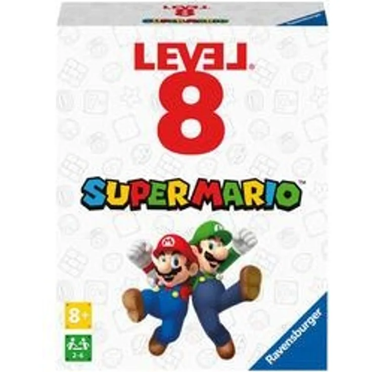 Ravensburger 27343- Super Mario Level 8, Das spannende Kartenspiel für 2-6 Spieler ab 8 Jahren