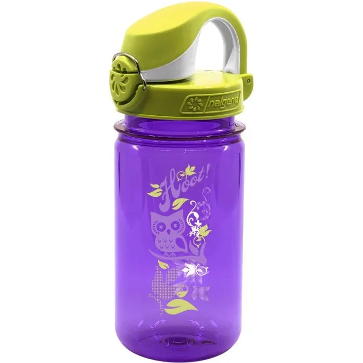 Nalgene Kinderflasche 'OTF Kids Sustain', 0,35 L violett Eule