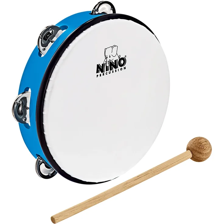 NINO Percussion ABS Tambourine - blau (NINO51SB)