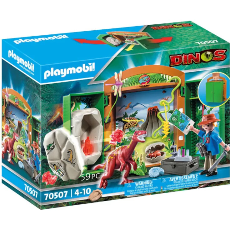Playmobil Dinos 70507 Spielbox ''Dinoforscher'', 59 Teile, ab 4 Jahren