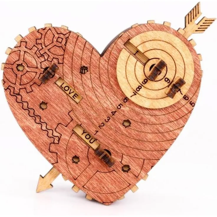 0785045811193 - Cluebox Tin Woodman`s Heart - Schatzkiste mit Codeschloss, ab 14 Jahren