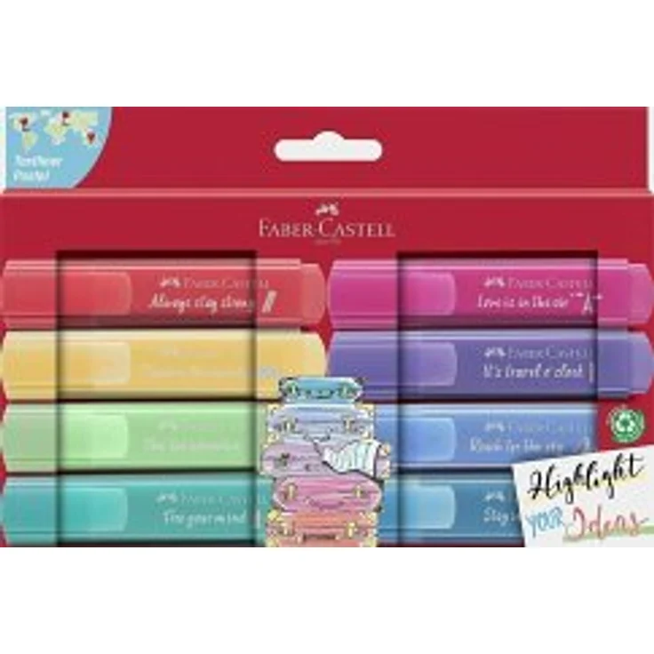Faber-Castell Textmarker TL 46 Pastell Promo 8er Kart - Preisvergleich – Bild 2