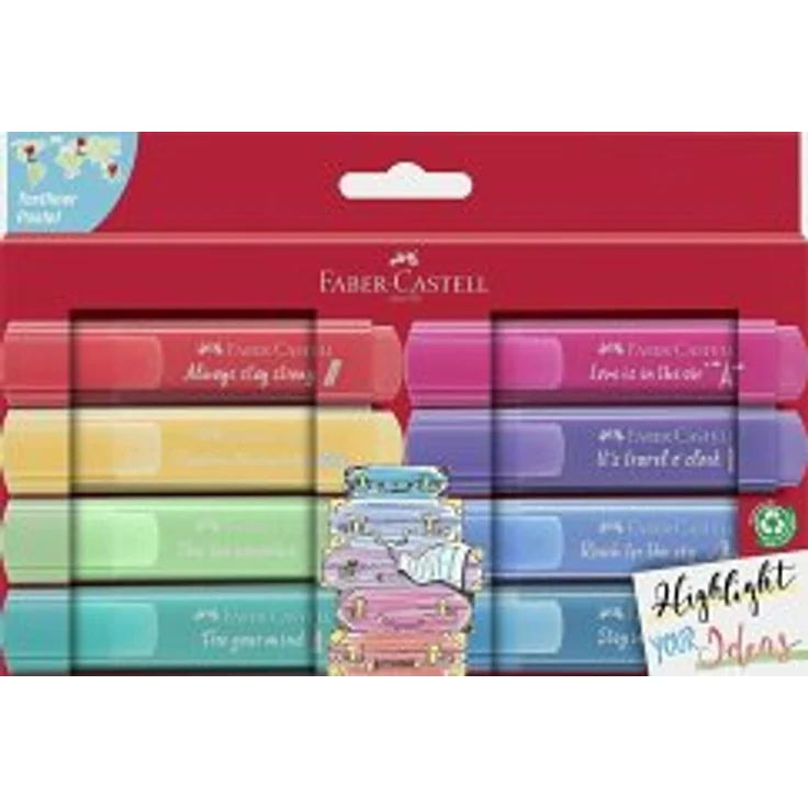 Faber-Castell Textmarker TL 46 Pastell Promo 8er Kart - Preisvergleich – Bild 8