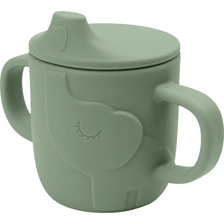 Done By Deer Peekaboo Elphee Schnabeltasse Green Grün