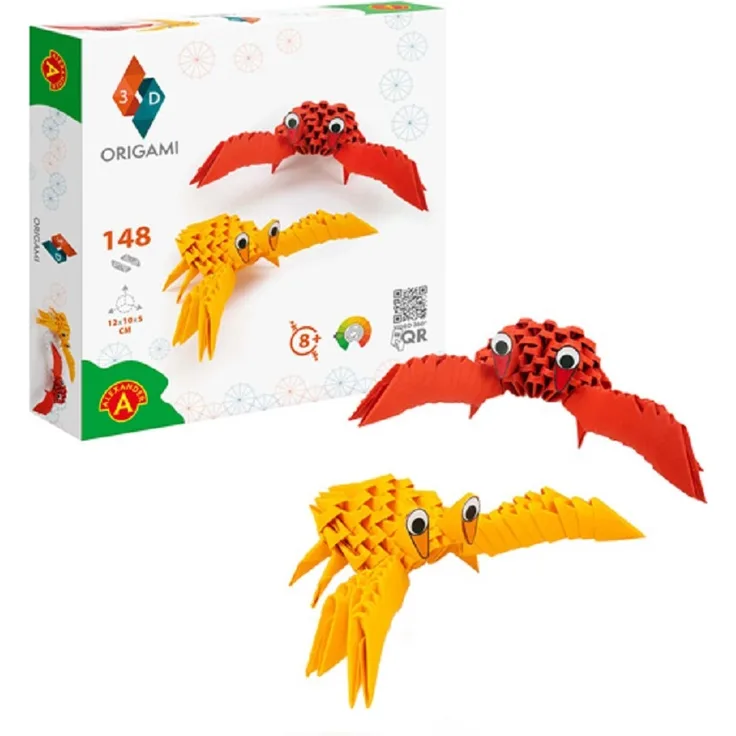 Bastelset Origami 3D Krabben