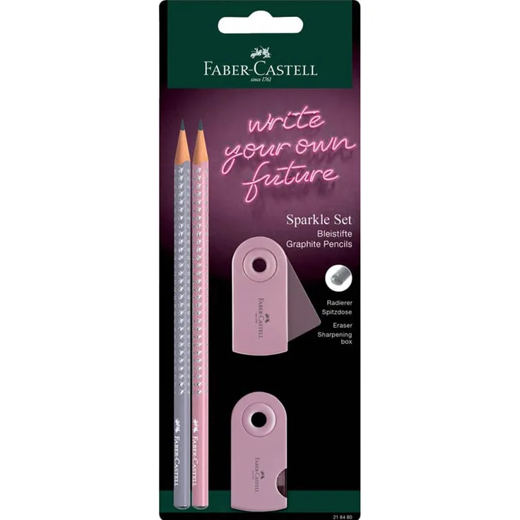 Faber Schreibset Sparkle rose shadows