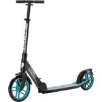 STAR SCOOTER Alu Kickscooter Tret Roller ab 8 Jahre | 255mm Kinder Roller, Schwarz Blau - Preisvergleich
