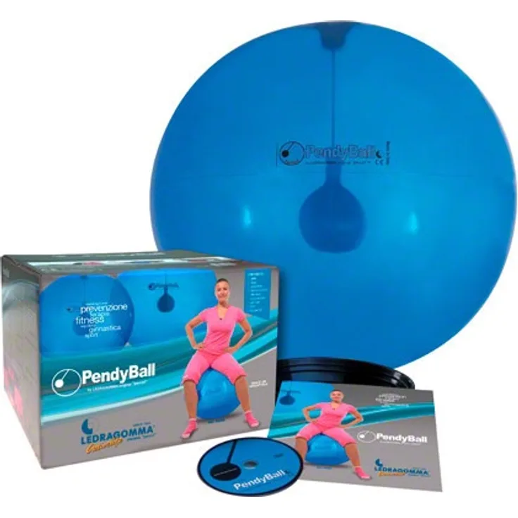 PEZZI Gymnastikball PendyBall, 4 kg Pendel, ø 75 cm, blau, Blau