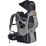 Veelar FLEX Kindertrage für Reise Kinderrückentrage mit Sonnenschutz für 6-36 Monate Tragesitz bis 18 kg Aluminium 10811 04