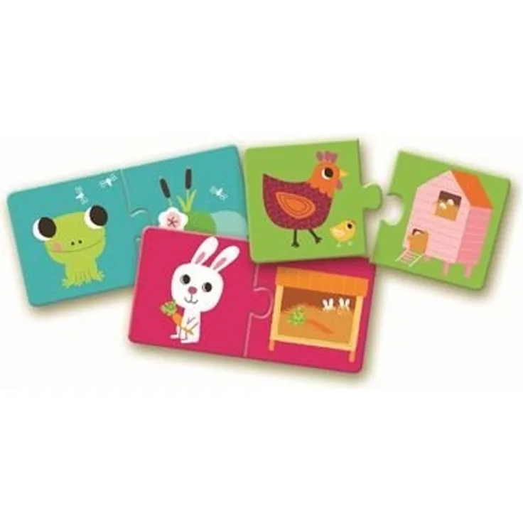 Djeco - Duo Puzzle: Habitat