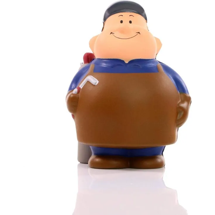 SQUEEZIES® Herr Bert® Schweißer Bert - Knautschfigur zum Stressabbau - Stressball Anti-Stress Beschäftigung Stressbewältigung - Geschenk Arbeit Kollegen Mitarbeiter Kunden Freunde