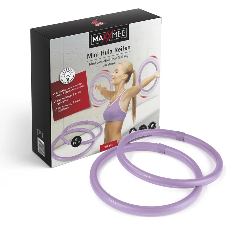 MAXXMEE Hula Hoop Reifen für die Arme - 2er-Set - 33 cm - Preisvergleich – Bild 5
