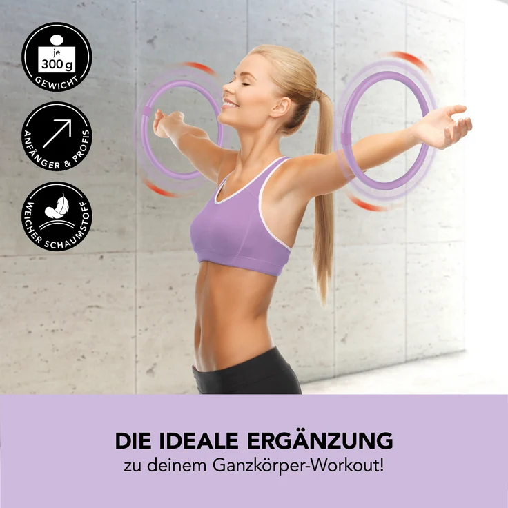 MAXXMEE Hula Hoop Reifen für die Arme - 2er-Set - 33 cm - Preisvergleich – Bild 2