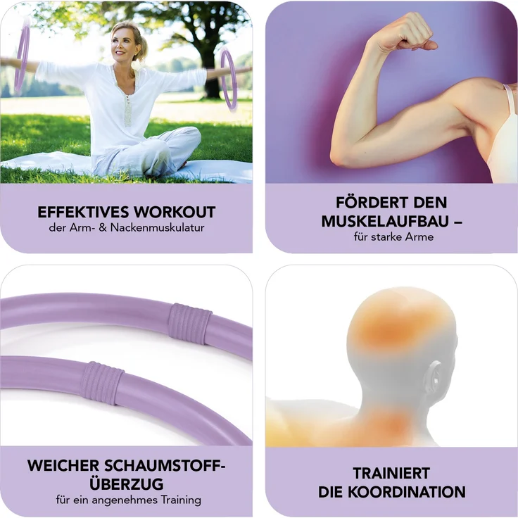 MAXXMEE Hula Hoop Reifen für die Arme - 2er-Set - 33 cm - Preisvergleich – Bild 3
