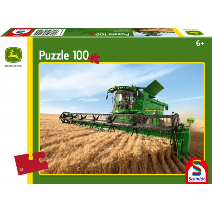 Puzzle John Deere Maaidorser S690 Karton 100 Stück