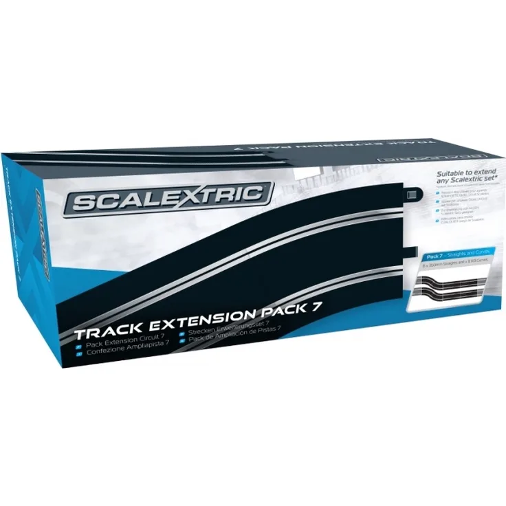 Track Extension Pack 7 - 4 X Straights & 4 X R4 Cu
