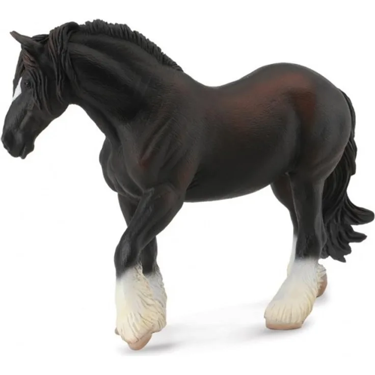Collecta Pferde: Shire Stute 17 cm schwarz