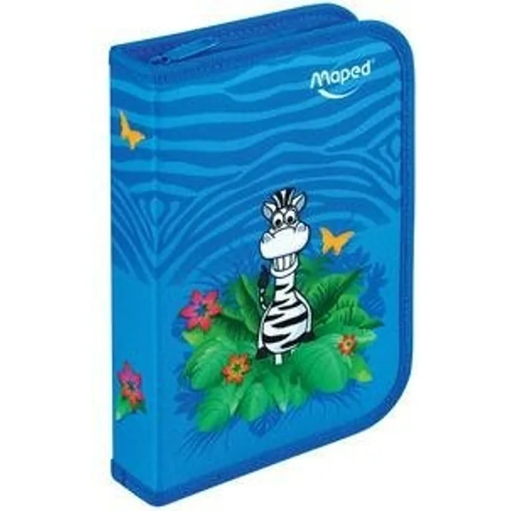 Maped 967814 SchLeretui Jungle, aus Polyester, blau, BefLlt