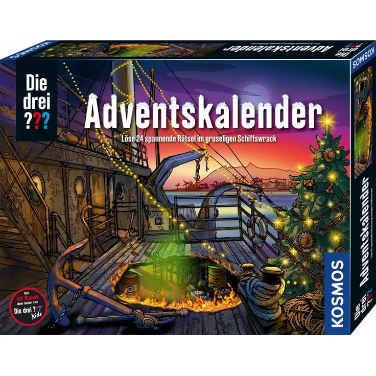 Kosmos 'Die drei ??? Adventskalender (2022)', ab 8 Jahren, mit spannender Krimi-Geschichte zum Knobeln – Bild 1
